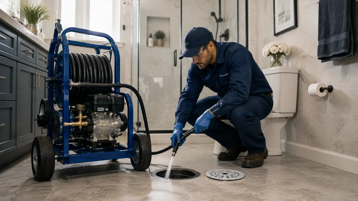 Bathroom Drain Hydro Jetting in San Jose