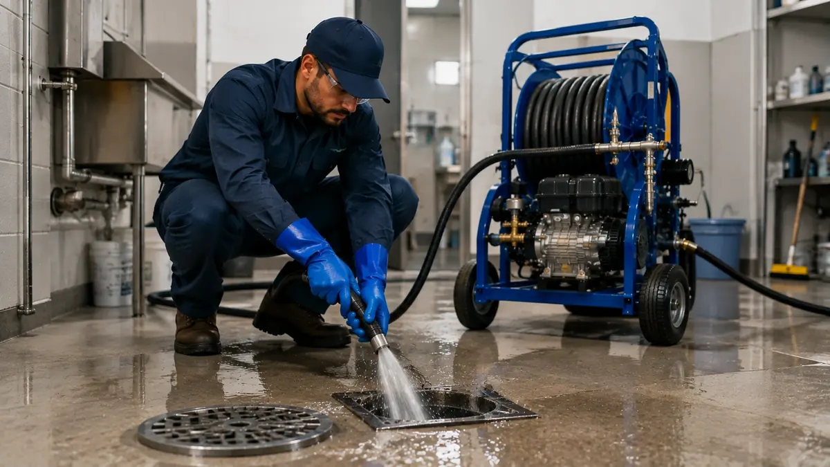 Floor Drain Hydro Jet Cleaning in San Jose