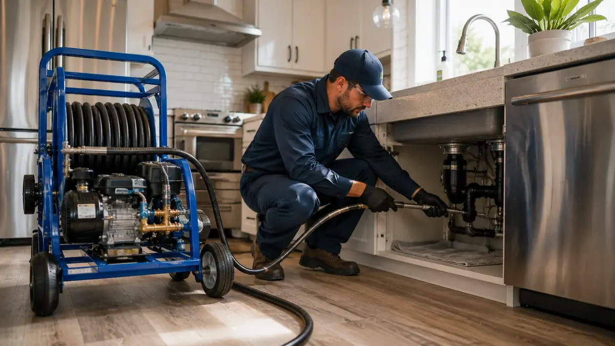 Kitchen Drain Hydro Jetting in San Jose