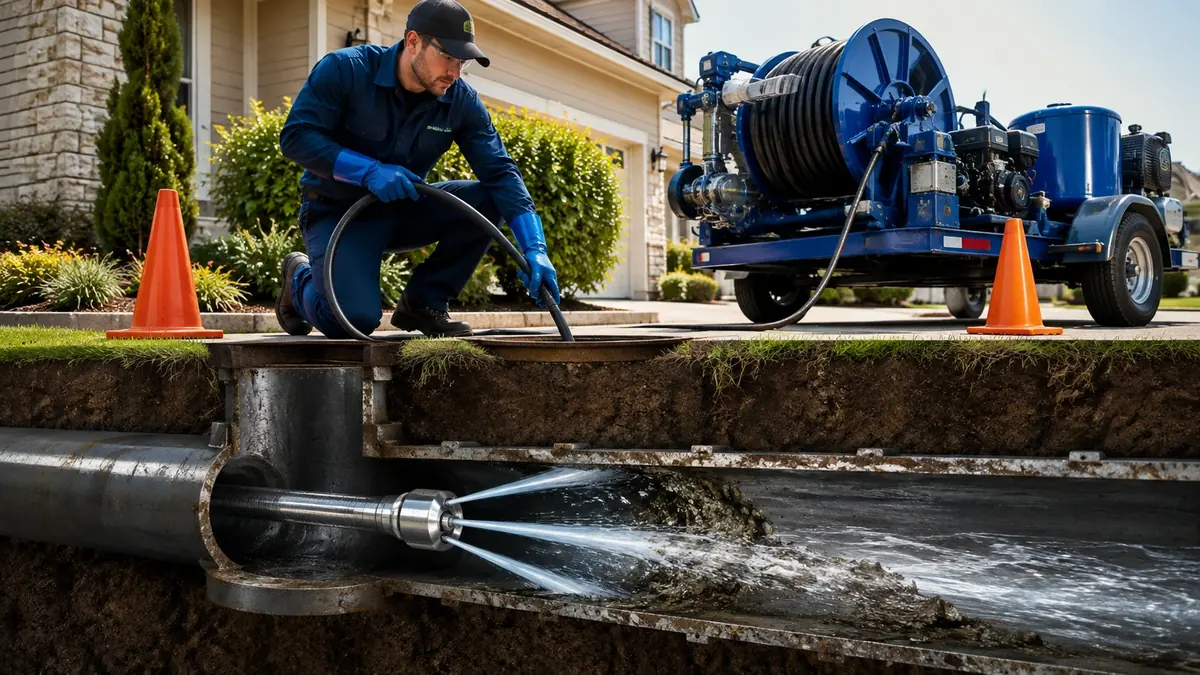 Main Sewer Line Hydro Jet Cleaning in San Jose