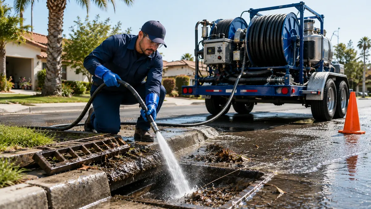 Storm Drain Hydro Jet Cleaning in San Jose