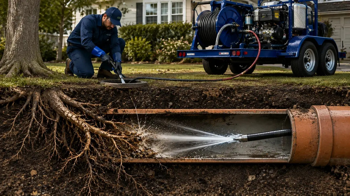 Tree Root Removal with Hydro Jetting in San Jose